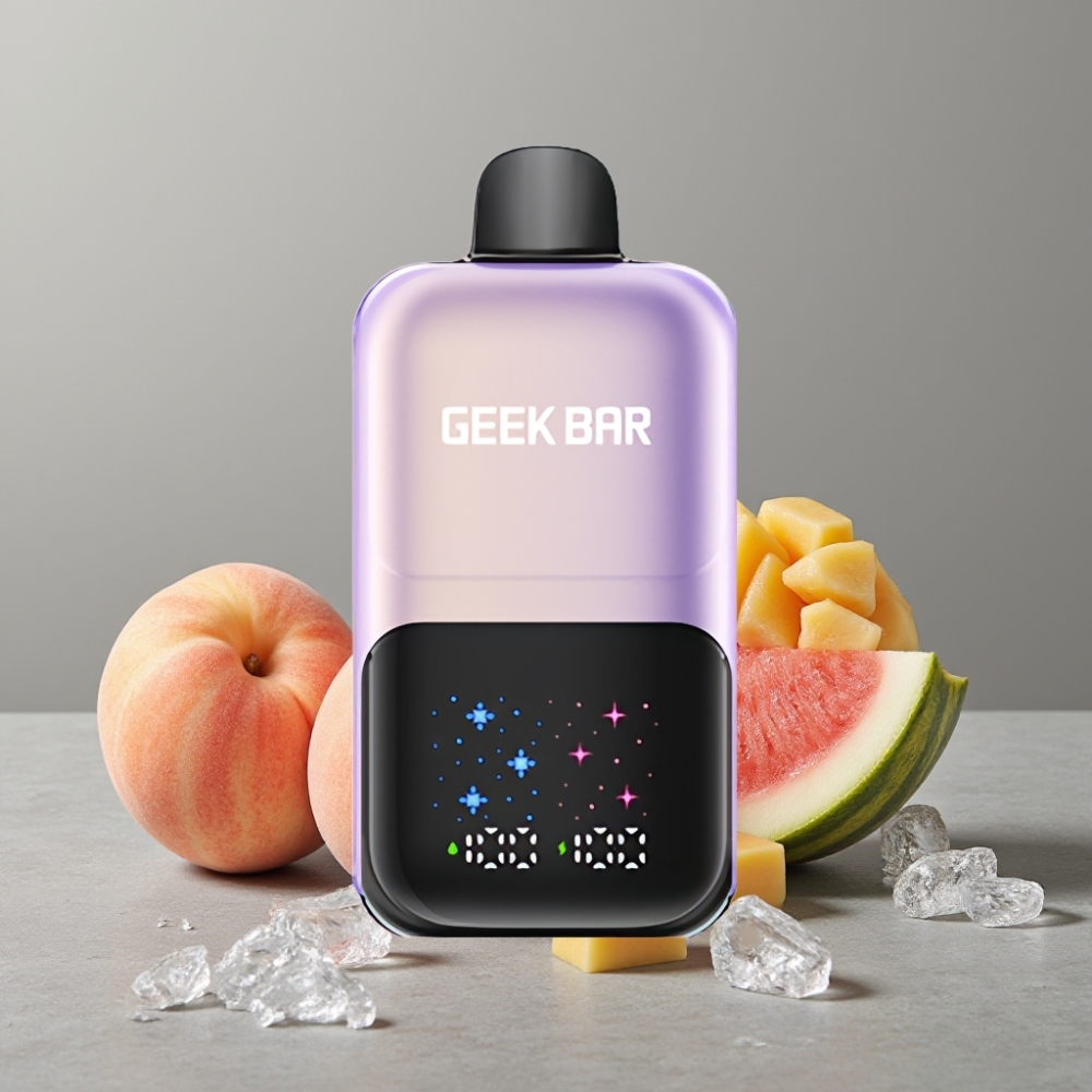 GEEK BAR 2GO 50000 Puffs Dual Tank 20mL 5% Nikotin Peach Mango Watermelon Ice