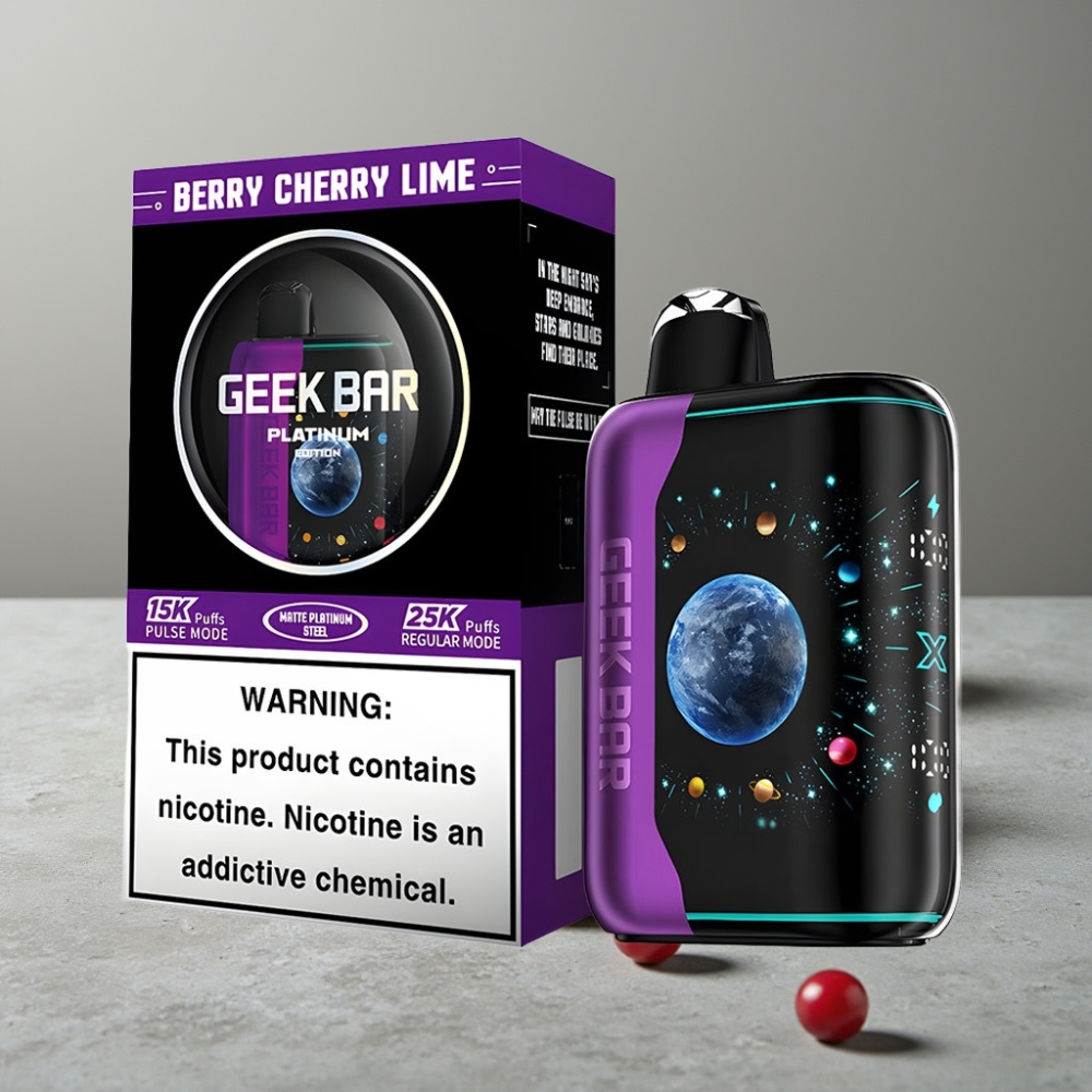 GEEK BAR Platinum Edition 25000 Puffs Matte Steel & Dual Mesh Coil