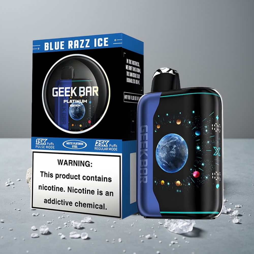 GEEK BAR Platinum Edition 25000 Puffs Pulse Mode USB-C Blue Razz Ice