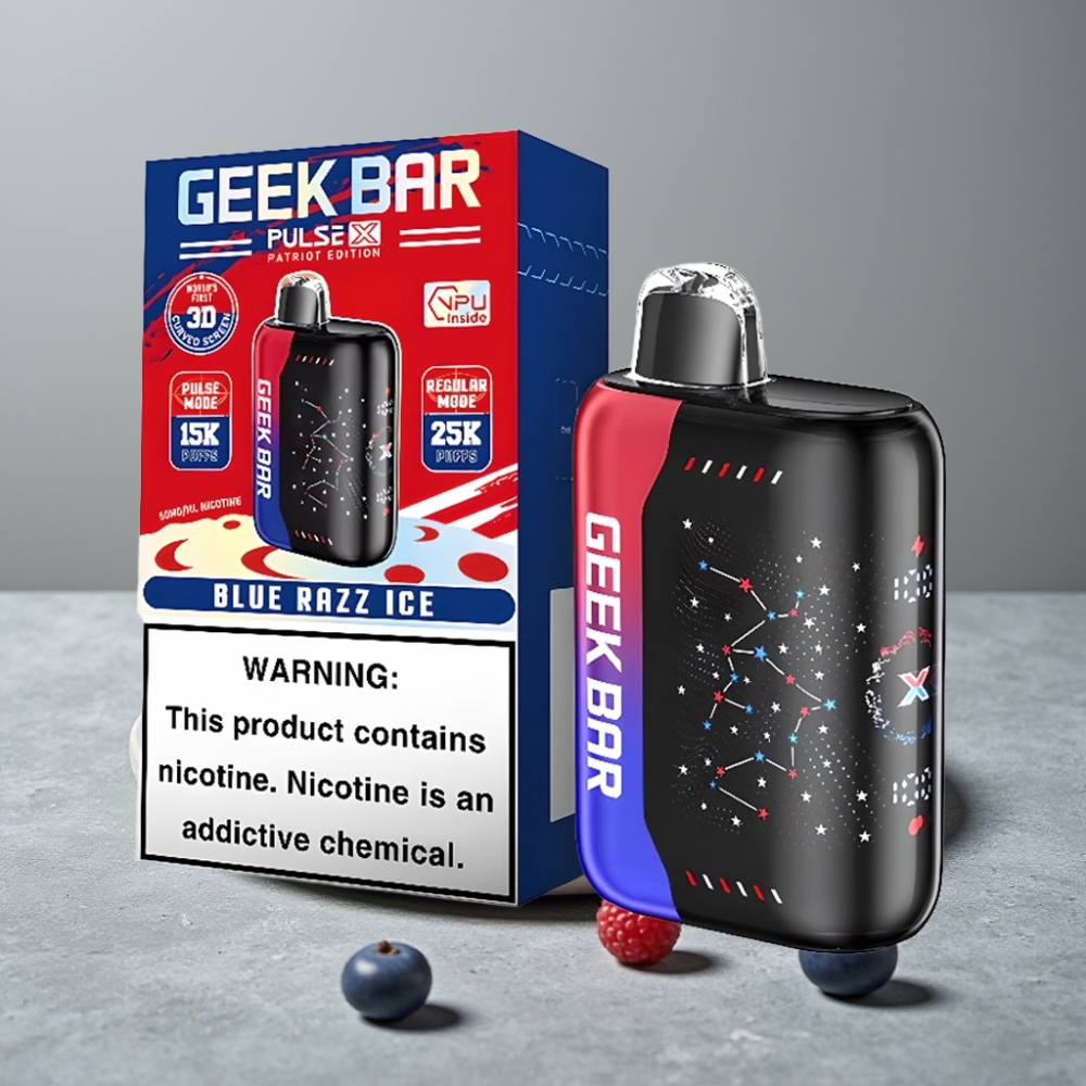 GEEK BAR Pulse X 25000 Puffs 18mL Dual Mesh Coil Patriot Edition