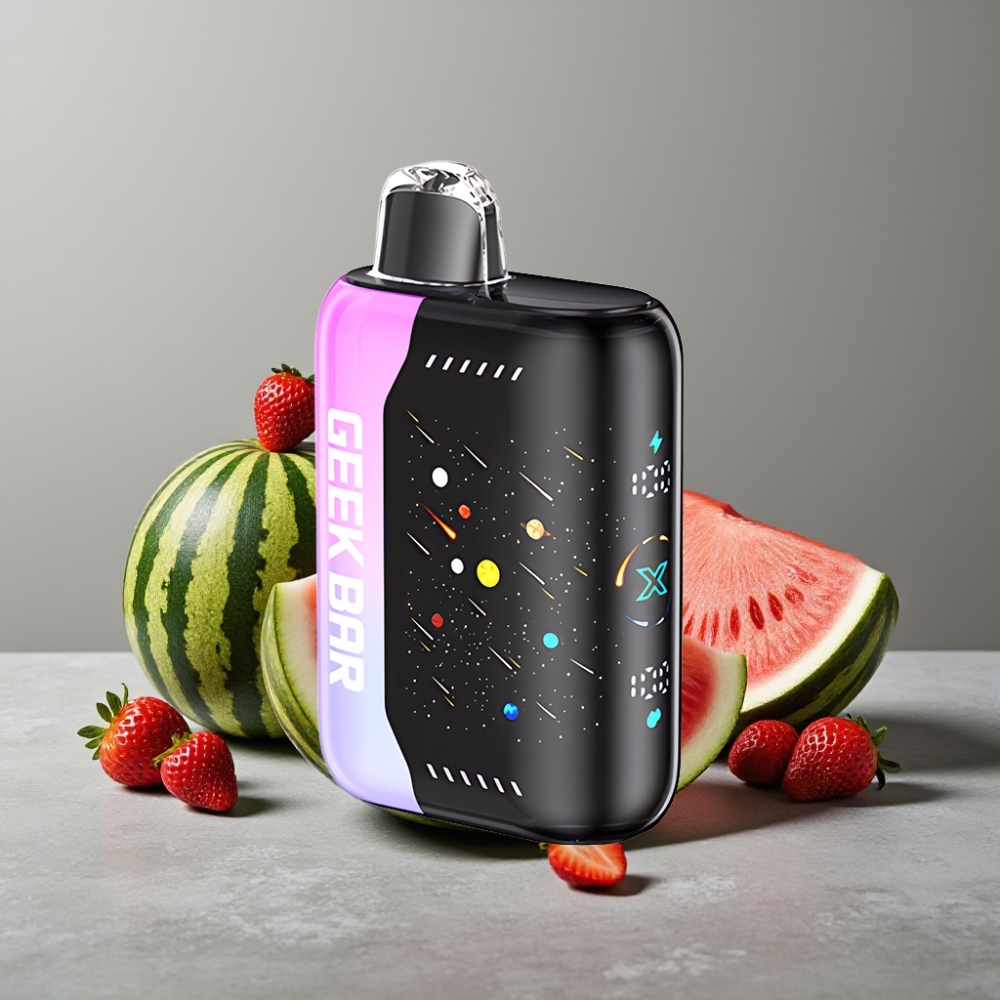 GEEK BAR Pulse X 42K Puffs Meteor Edition 3D Kurvenbildschirm Dual Mesh Coil