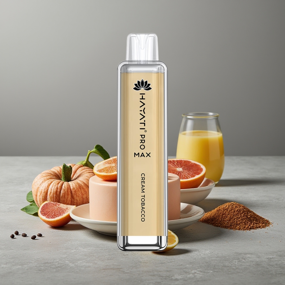 Hayati Pro Max 4000 Puffs 1400mAh Dual Mesh Crystal Einweg-Vape