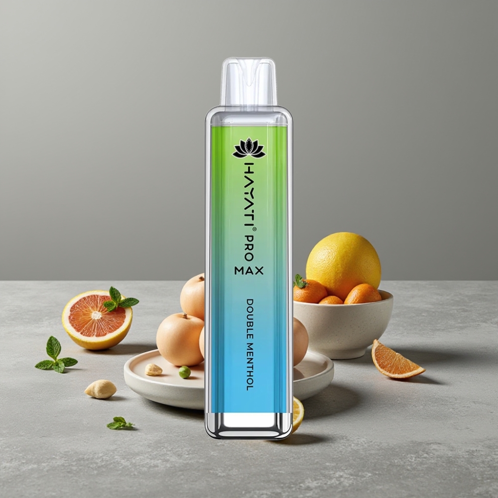 Hayati Pro Max 4000 Puffs Dual Mesh 1400mAh TPD Einweg-Vape Double Menthol