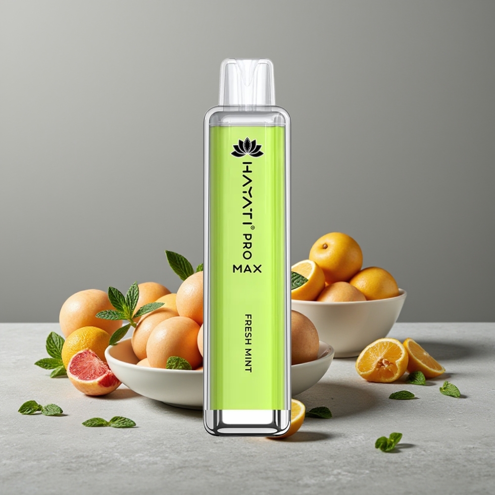 Hayati Pro Max 4000 Puffs Dual Mesh Coil 1400mAh Rechargebar Frische Minze TPD