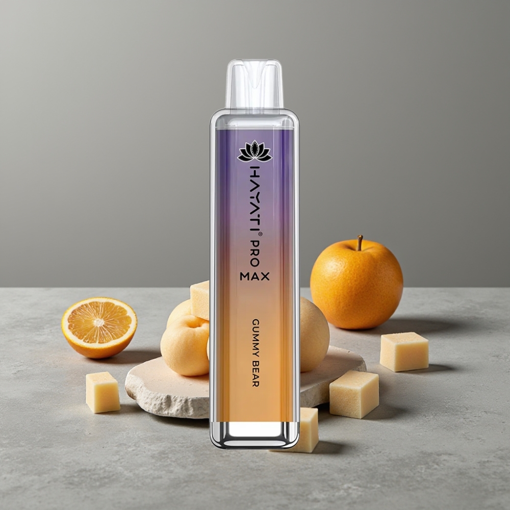 Hayati Pro Max 4000 Puffs Dual Mesh Coil 1400mAh TPD Einweg-Vape Gummy Bear