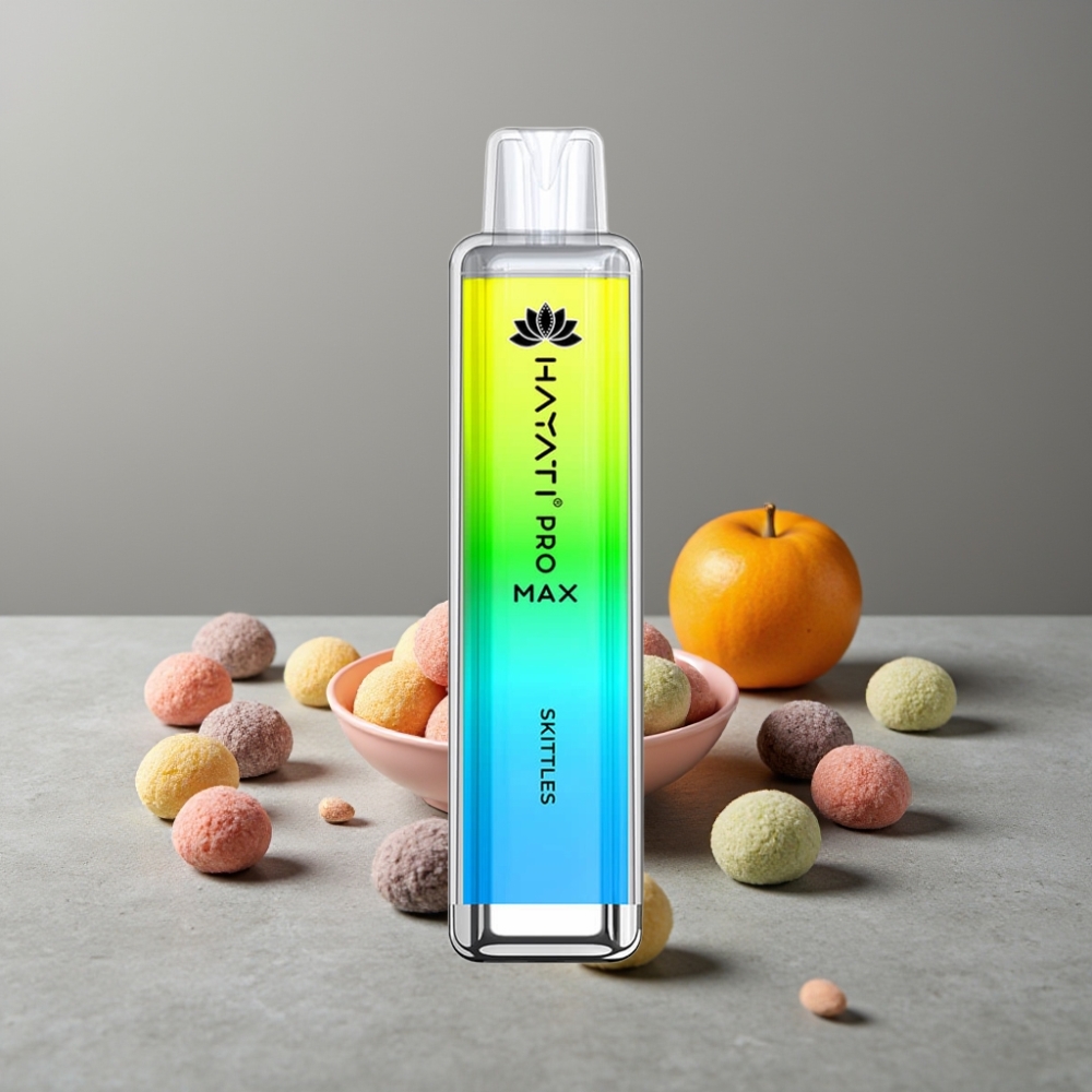 Hayati Pro Max 4000 Puffs Dual Mesh Coil 1400mAh TPD Einweg-Vape Skittles