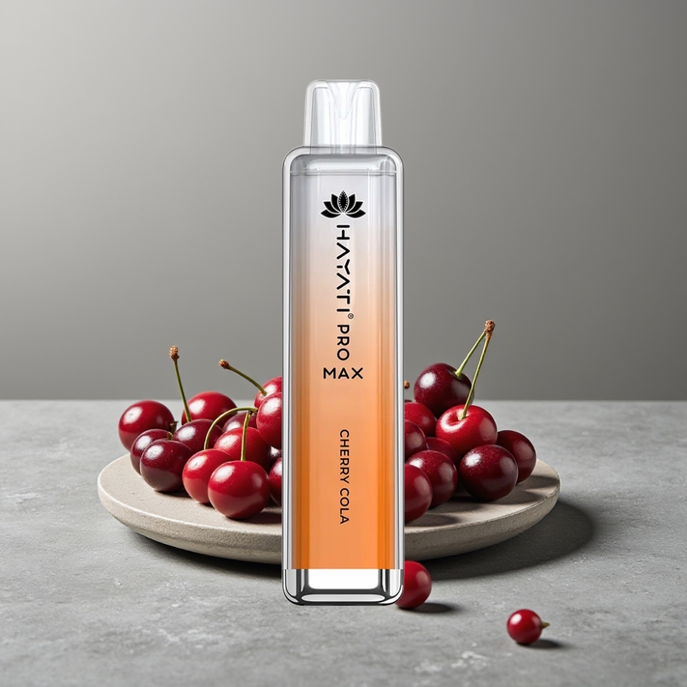 Hayati Pro Max 4000 Puffs Dual Mesh Coil Rechargebar Cherry Cola