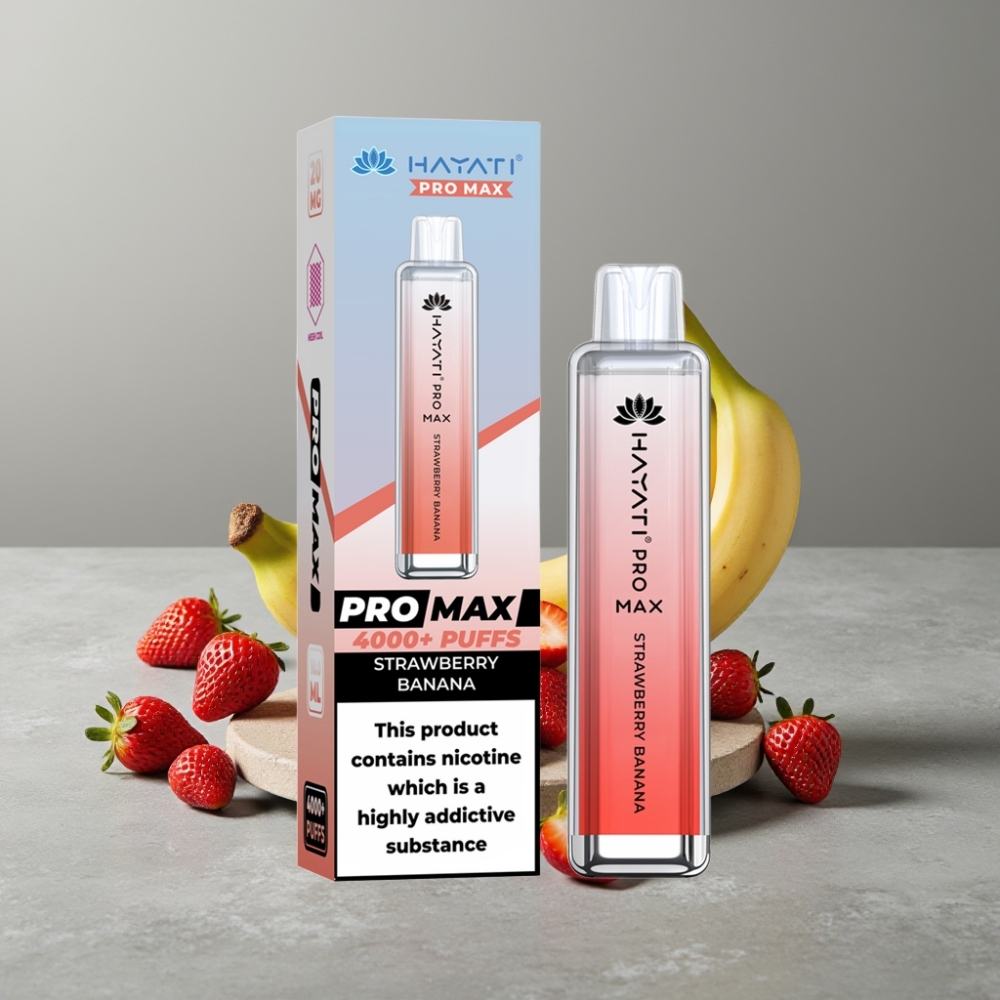 Hayati Pro Max 4000 Puffs Dual Mesh Coil Rechargebar LED TPD