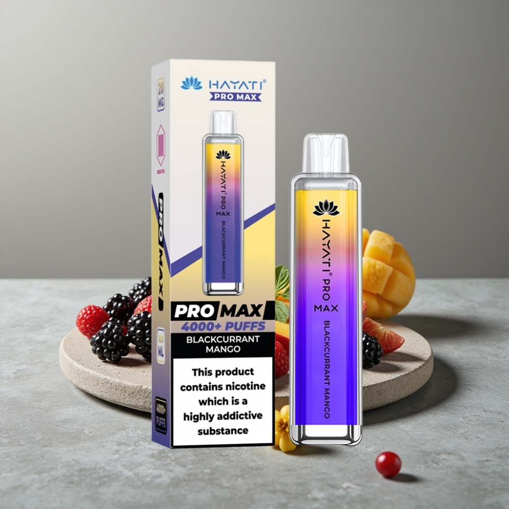 Hayati Pro Max 4000 Puffs Dual Mesh Coil Rechargebar LED TPD