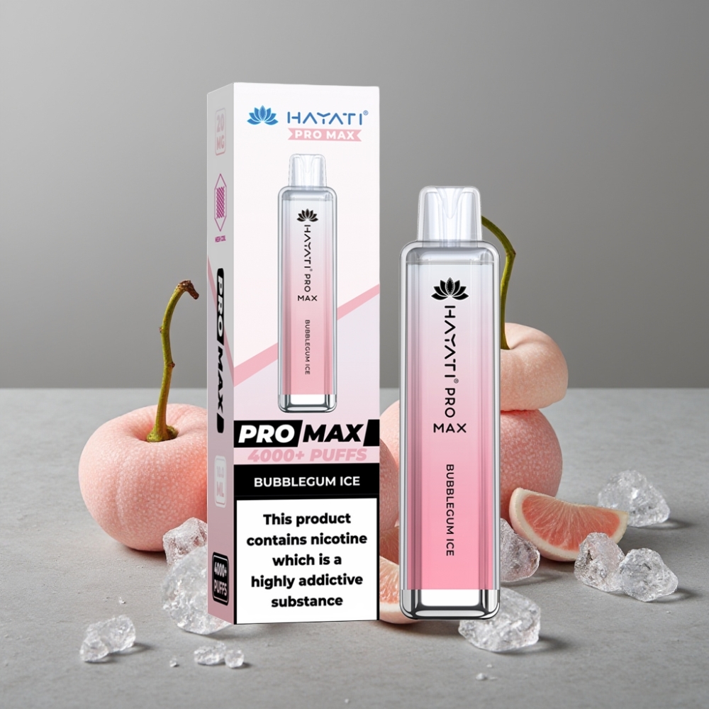 Hayati Pro Max 4000 Puffs Dual Mesh Coil Rechargebar LED TPD