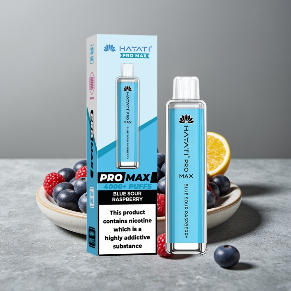 Hayati Pro Max 4000 Puffs Dual Mesh Coil Rechargebar LED TPD