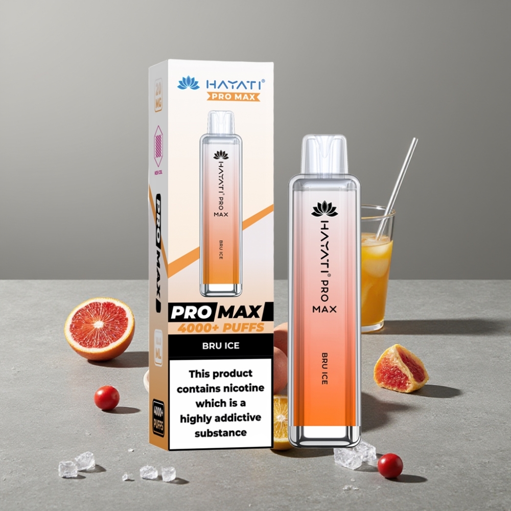 Hayati Pro Max 4000 Puffs Dual Mesh Coil Rechargebar LED TPD