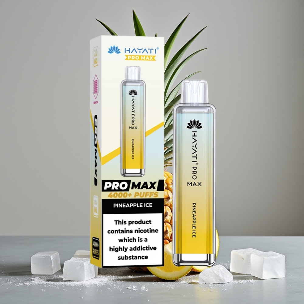 Hayati Pro Max 4000 Puffs Dual Mesh Coil Rechargebar LED TPD-konform