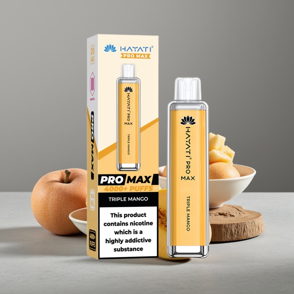 Hayati Pro Max 4000 Puffs Wiederaufladbar 1400mAh Dual Mesh TPD