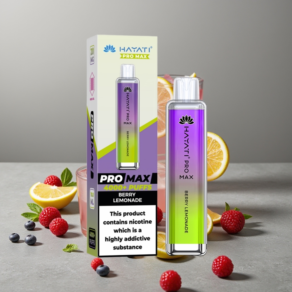 Hayati Pro Max 4000 Puffs Wiederaufladbar Dual Mesh Berry Lemonade