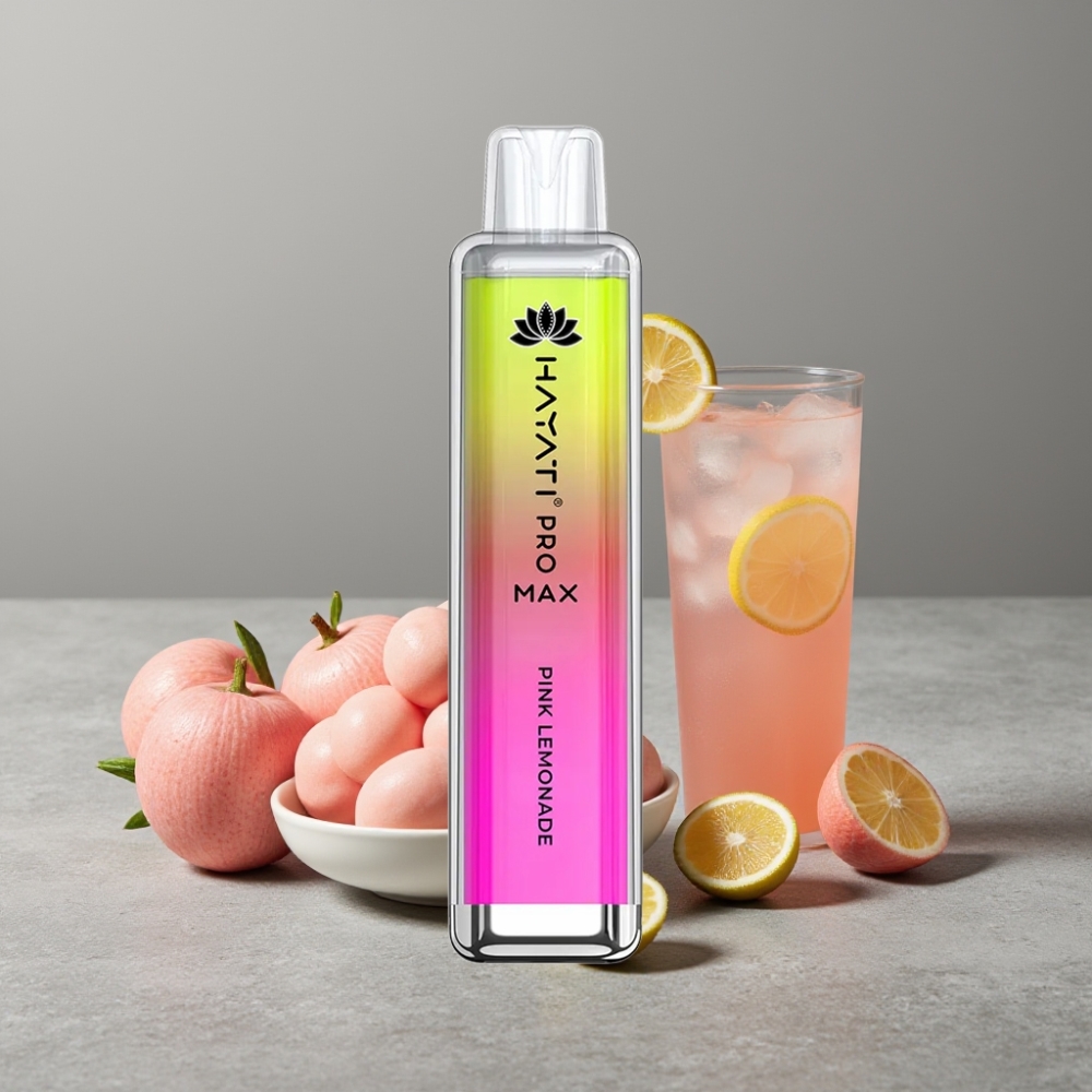 Hayati Pro Max 4000 Puffs Wiederaufladbar Kristall Pink Lemonade