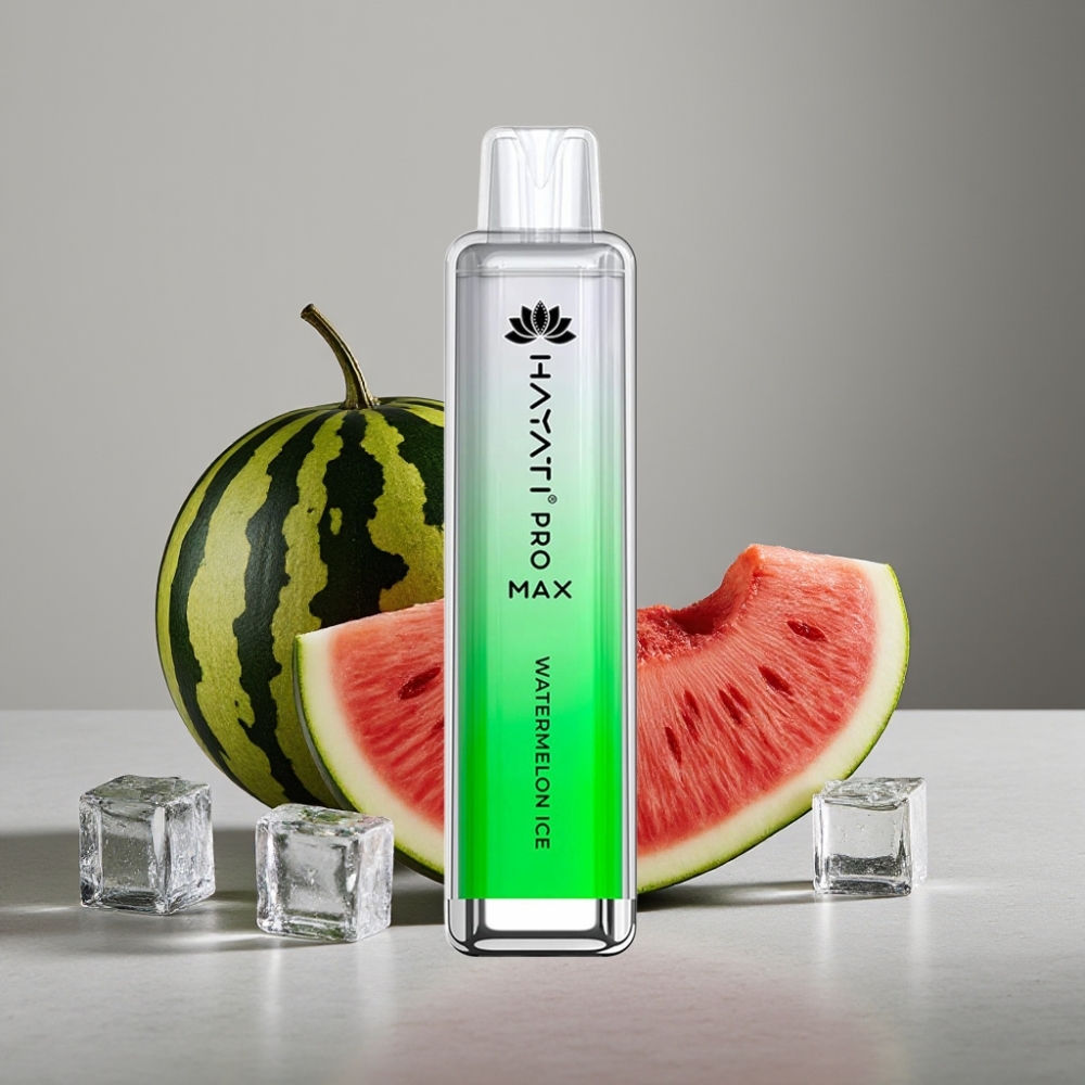 Hayati Pro Max 4000 Puffs Wiederaufladbares Crystal Einweg-Vape 2ml/10ml Dual Mesh