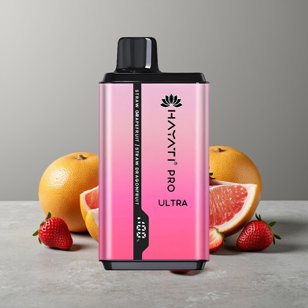 Hayati Pro Ultra 15000 Puffs 24ml 2% 49 Aromen Erdbeere Grapefruit Drachenfrucht