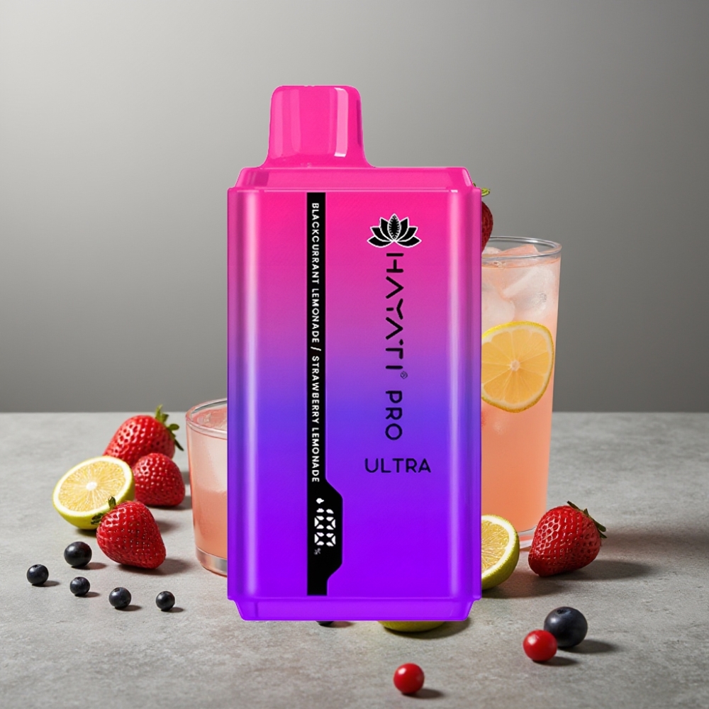 Hayati Pro Ultra 15000 Puffs 2×12ml 2% 49 Aromen Blackcurrant Lemonade Strawberry Lemonade