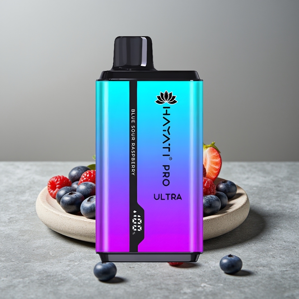 Hayati Pro Ultra 15000 Puffs 2×12ml 2% 49 Aromen Blueberny Straw' Menthol
