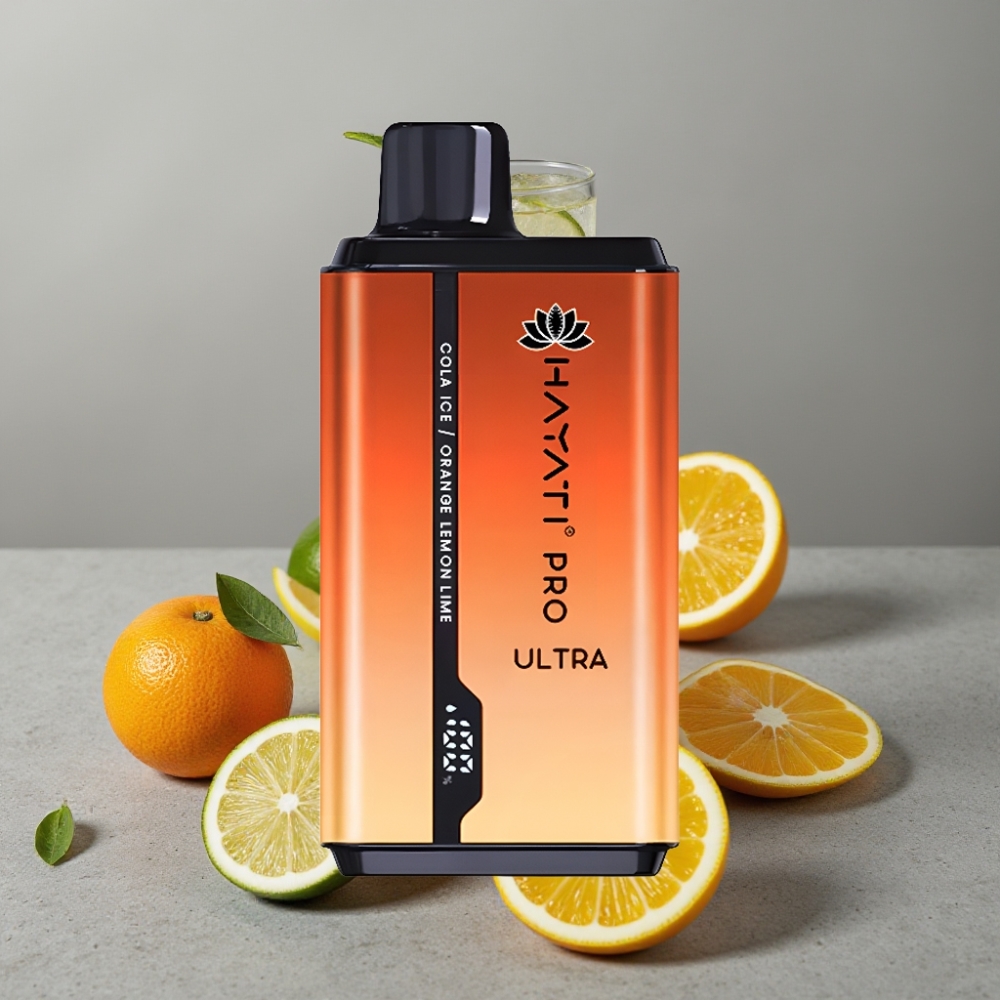 Hayati Pro Ultra 15000 Puffs 2×12ml 2% Cola Ice Orange Lemon & Lime