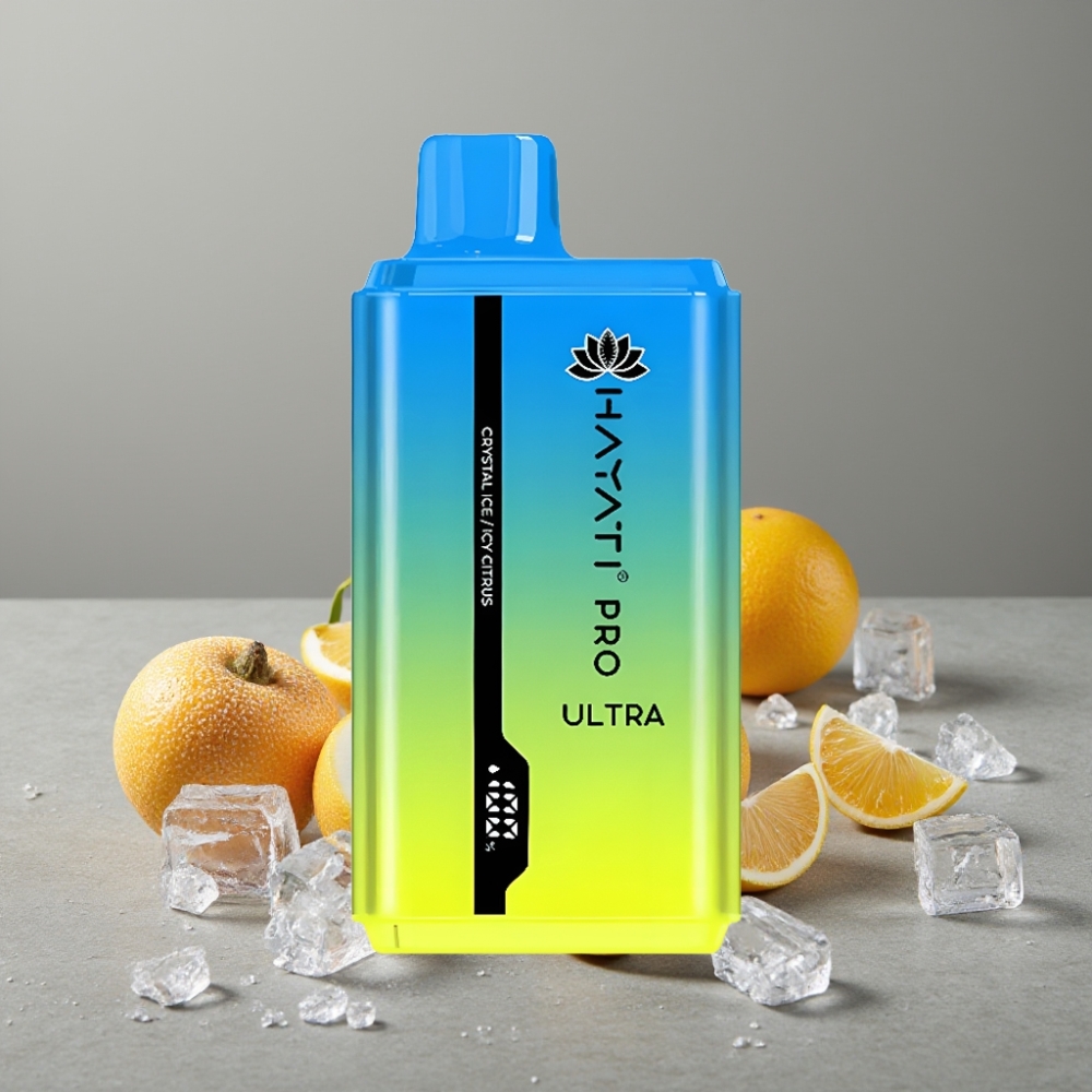Hayati Pro Ultra 15000 Puffs 2×12ml 2% Crystal Ice Icy Citrus