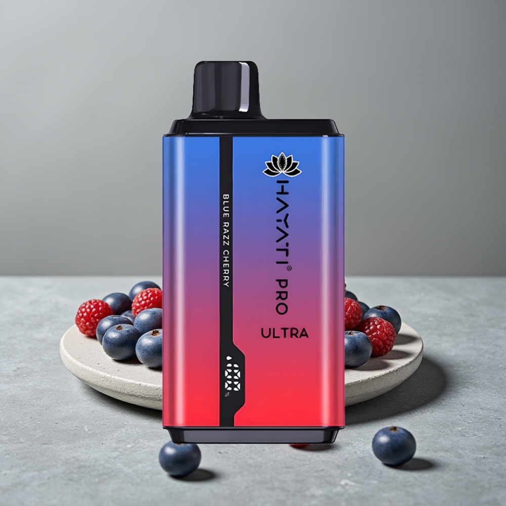 Hayati Pro Ultra 15000 Puffs 850mAh 12ml Blauer Razz-Kirsch