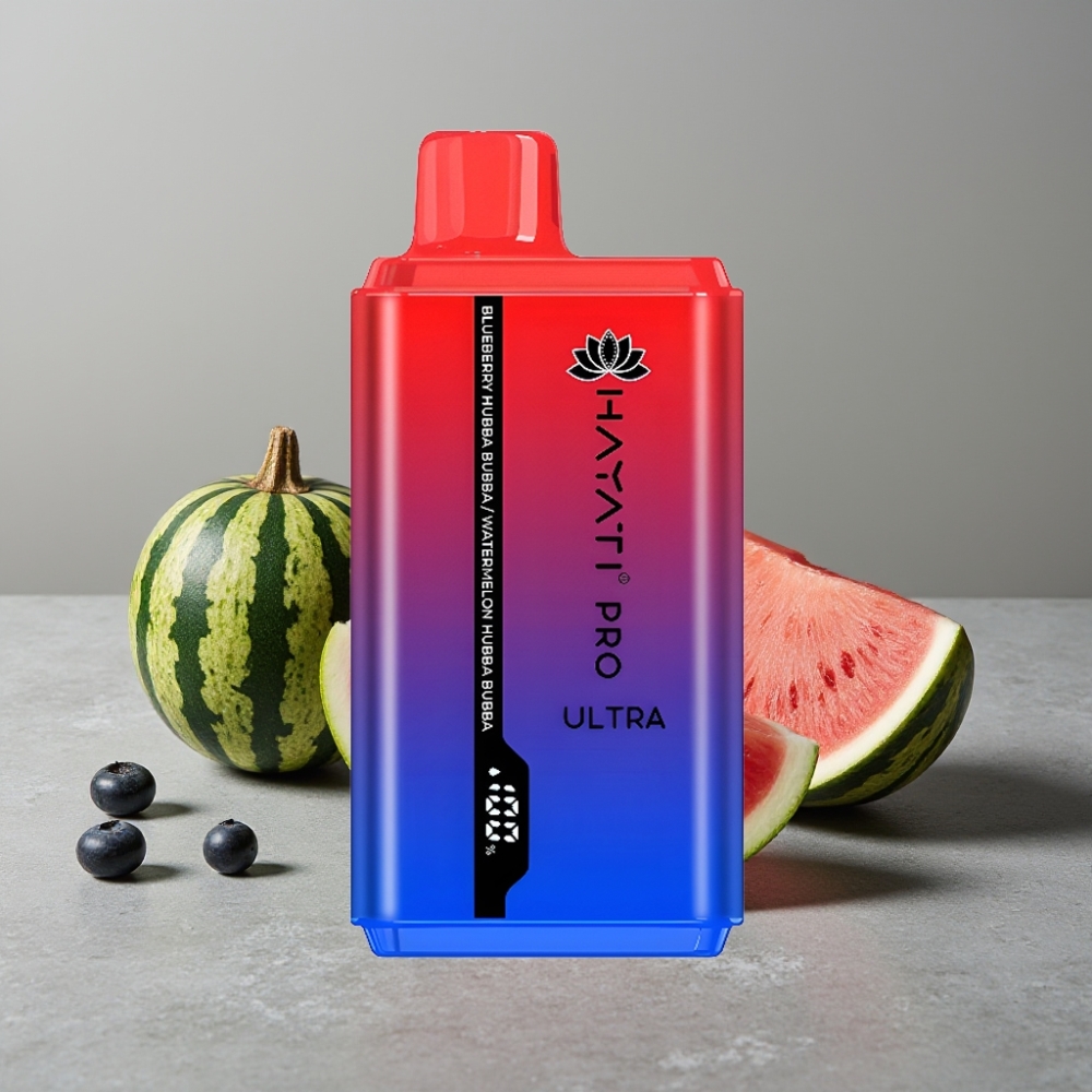 Hayati Pro Ultra 15000 Puffs 850mAh 24ml 2% 49 Aromen Blueberry Hubba Bubba Watermelon Hubba Bubba