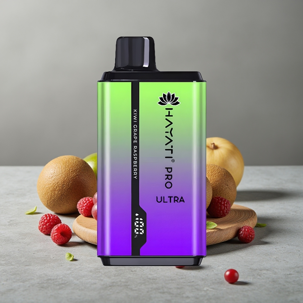 Hayati Pro Ultra 15000 Puffs 850mAh 24ml Kiwi Grape Raspberry