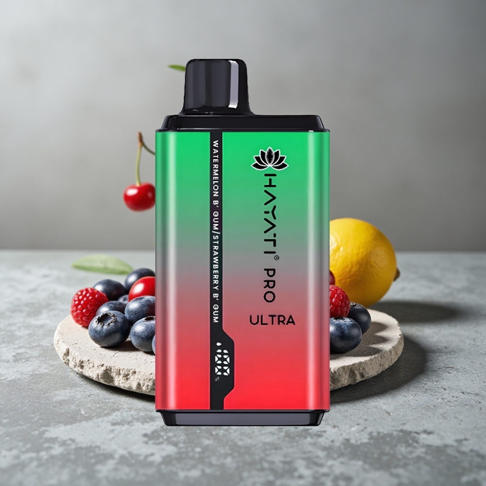 Hayati Pro Ultra 15000 Puffs 850mAh 2×12ml 2% 49 Aromen Blueberry Raspberry Cherry Lemon & Blueberry