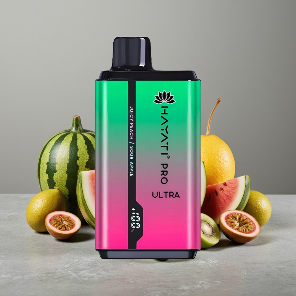 Hayati Pro Ultra 15000 Puffs 850mAh 2×12ml 2% Wassermelone-Kiwi-Passionsfrucht