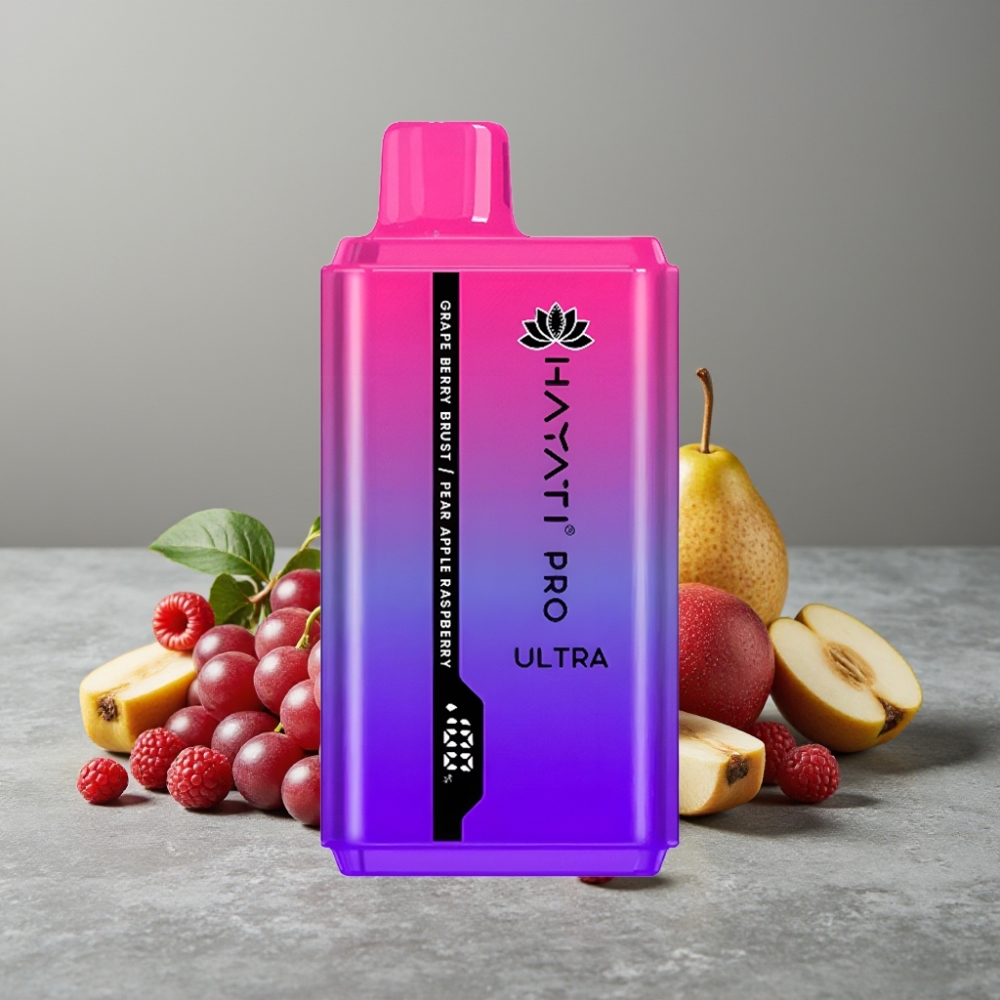 Hayati Pro Ultra 15000 Puffs 850mAh 2×12ml Grape Berry Burst