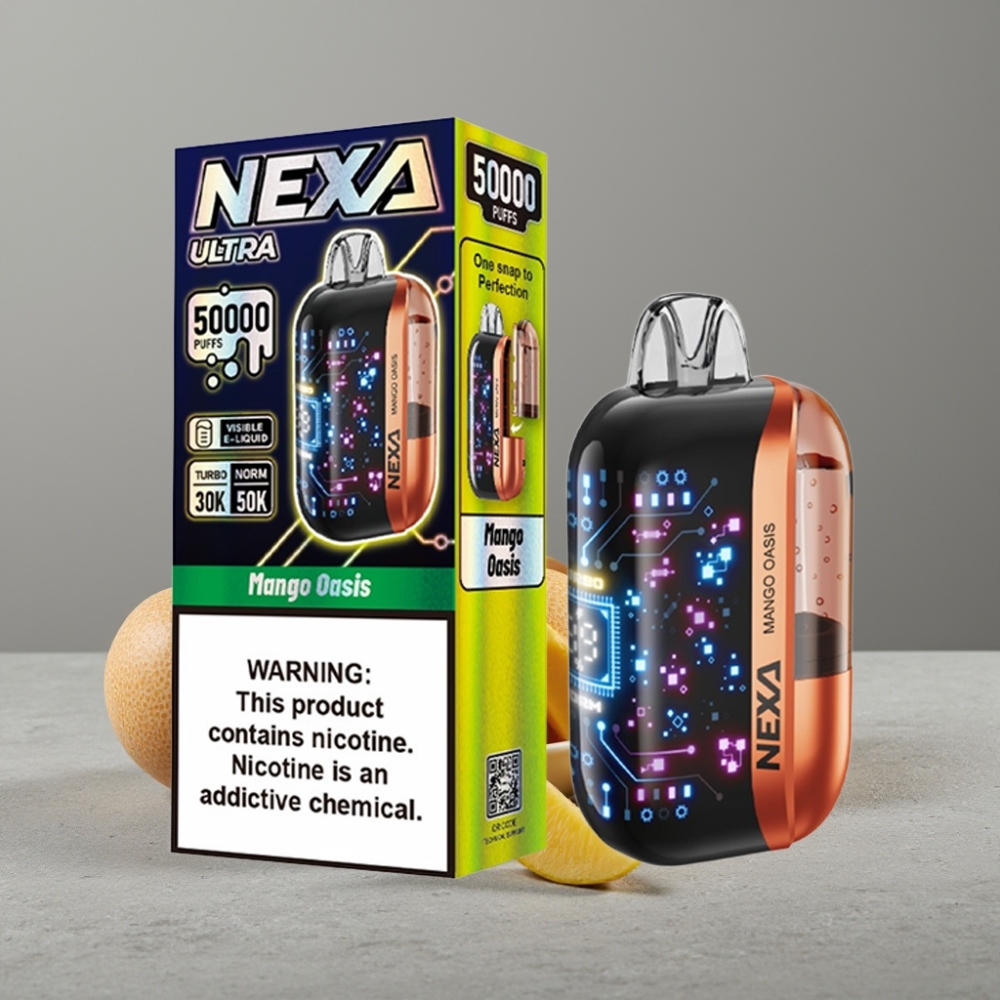 NEXA Ultra 50K 20ml 5% Typ-C 3D-Bildschirm Mango Oasis