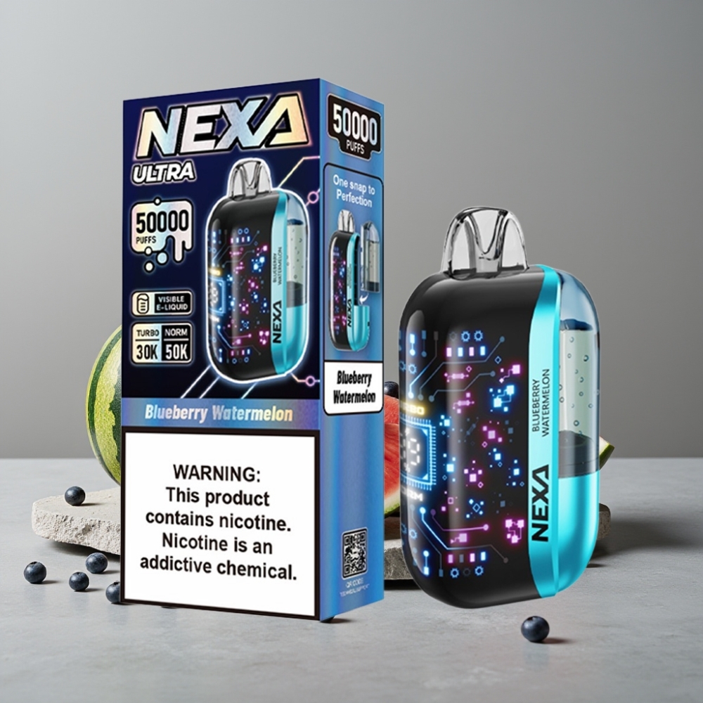 NEXA Ultra 50K 20ml Typ-C 5% Nikotin Dual Mesh Blueberry Wassermelone