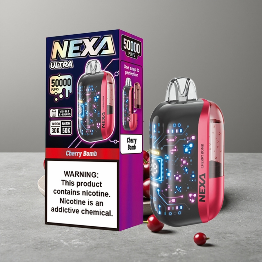 NEXA Ultra 50K Einweg-Vape 20ml 5% Cherry Bomp