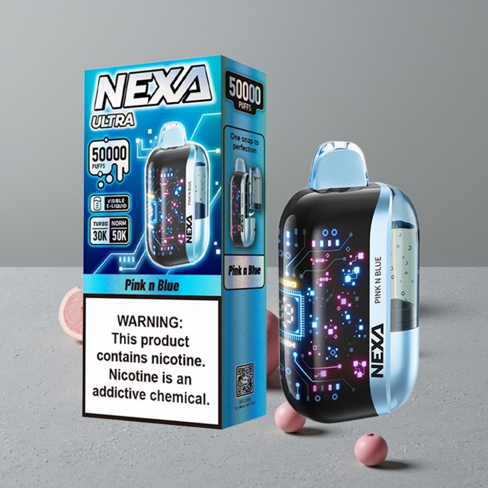 NEXA Ultra 50K Einweg-Vape 20ml 5% Pink N Blue Typ-C
