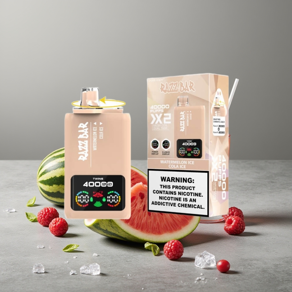 Razz Bar 40000 Puffs Power Anzeige Doppel-Mesh 650mAh Typ-C