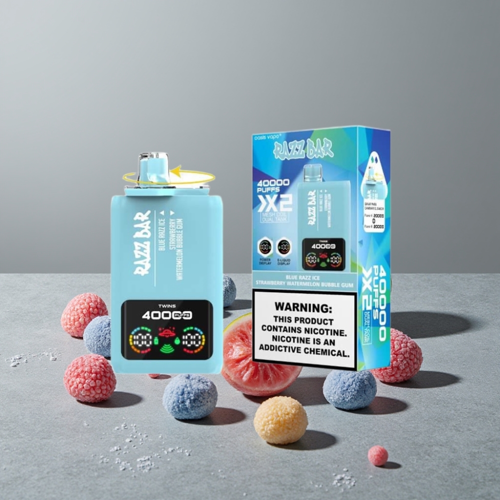Razz Bar 40000 Puffs Power Anzeige Mesh Coil Type-C