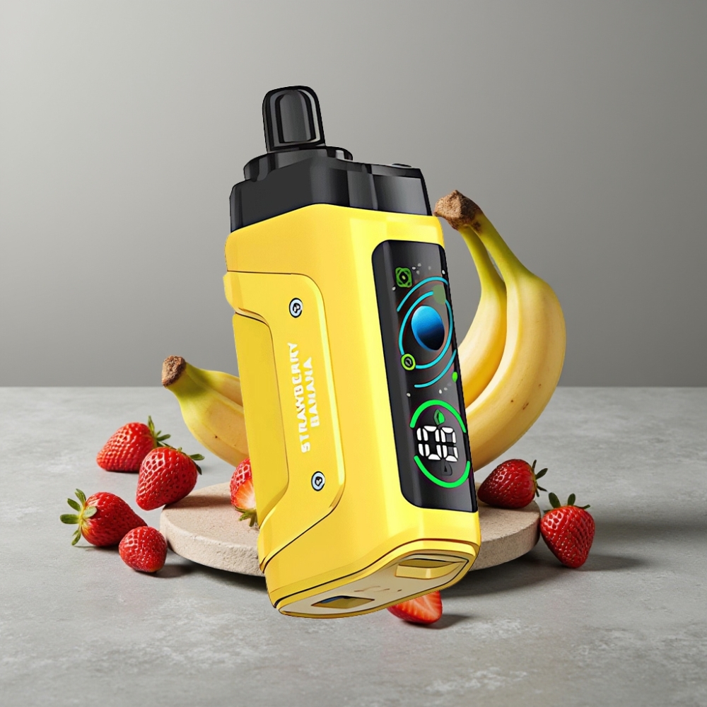 Razz Bar 45000 Puffs 1.0 Ohm Mesh 650mAh Typ-C Erdbeer Banane