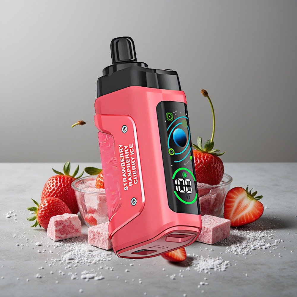 Razz Bar 45000 Puffs 1,0 Ohm Mesh Coil Typ-C Ladebar Strawberry Cherry Ice