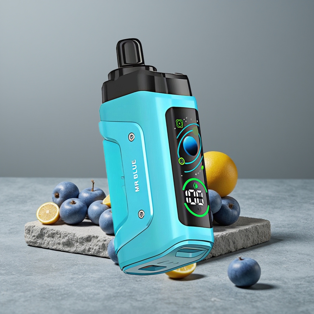 Razz Bar 45000 Puffs 1.0 Ohm Mesh Luftstrom Mr Blue