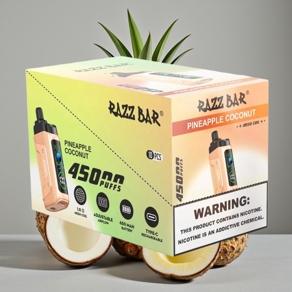 Razz Bar 45000 Puffs 1,0 Ohm Mesh Type-C Pineapple Kokos
