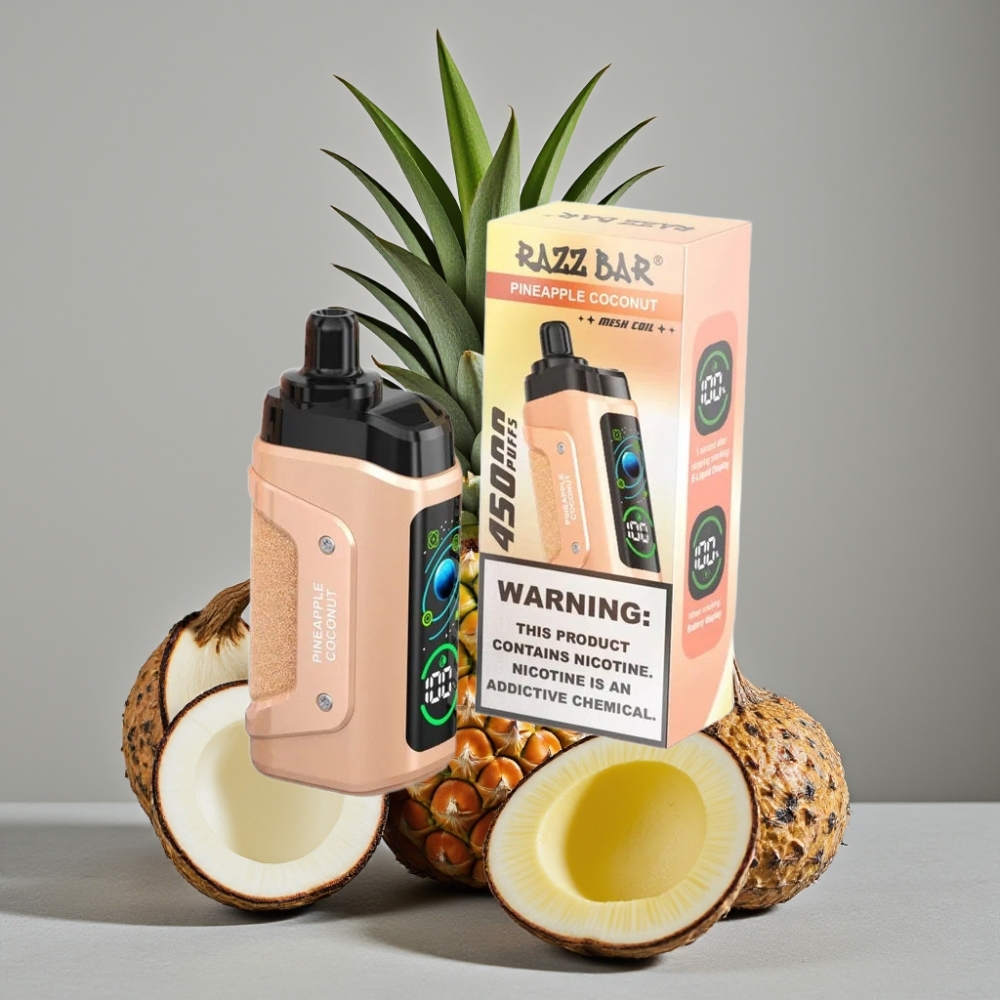 Razz Bar 45000 Puffs 1,0 Ohm Mesh Type-C Pineapple Kokos