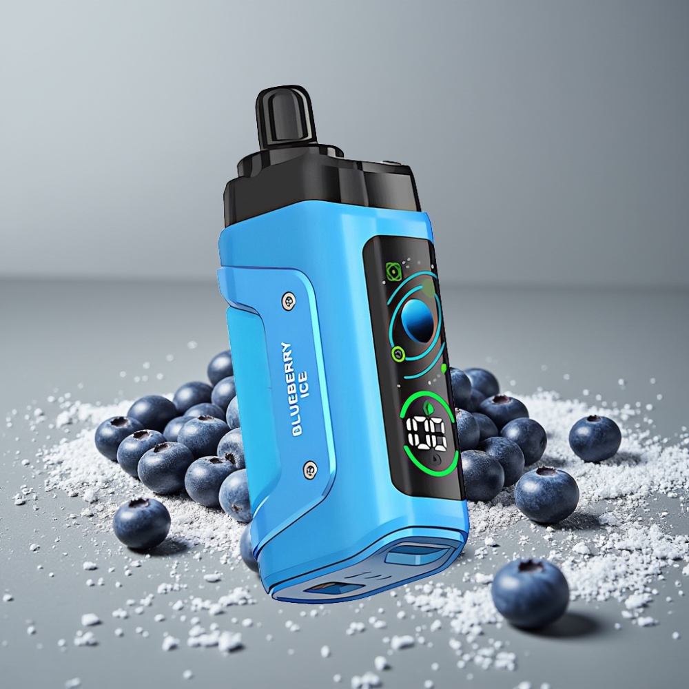 Razz Bar 45000 Puffs Mesh Coil Luftstrom Einstellbar Blueberry Ice