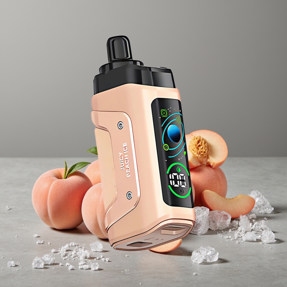 Razz Bar 45000 Puffs Mesh Coil Typ-C 20mg Juicy Peach Ice