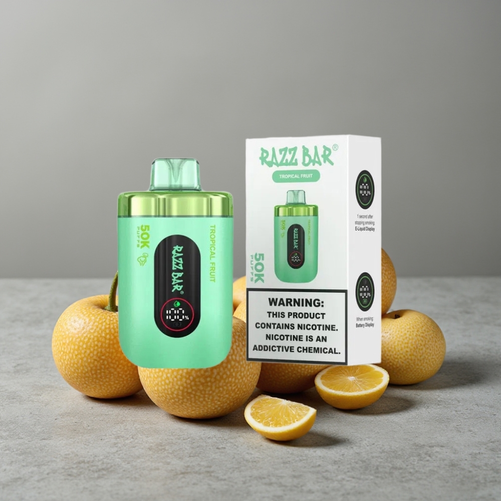 Razz Bar 50K Puffs 1.0 Ohm Mesh 650mAh Tropical Fruit