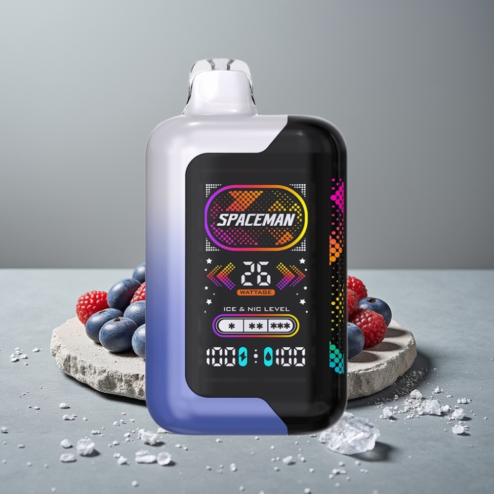 SMOK Spaceman SP40000 0% Nikotin 20ml 40000 Züge Wiederaufladbar LED-Anzeige