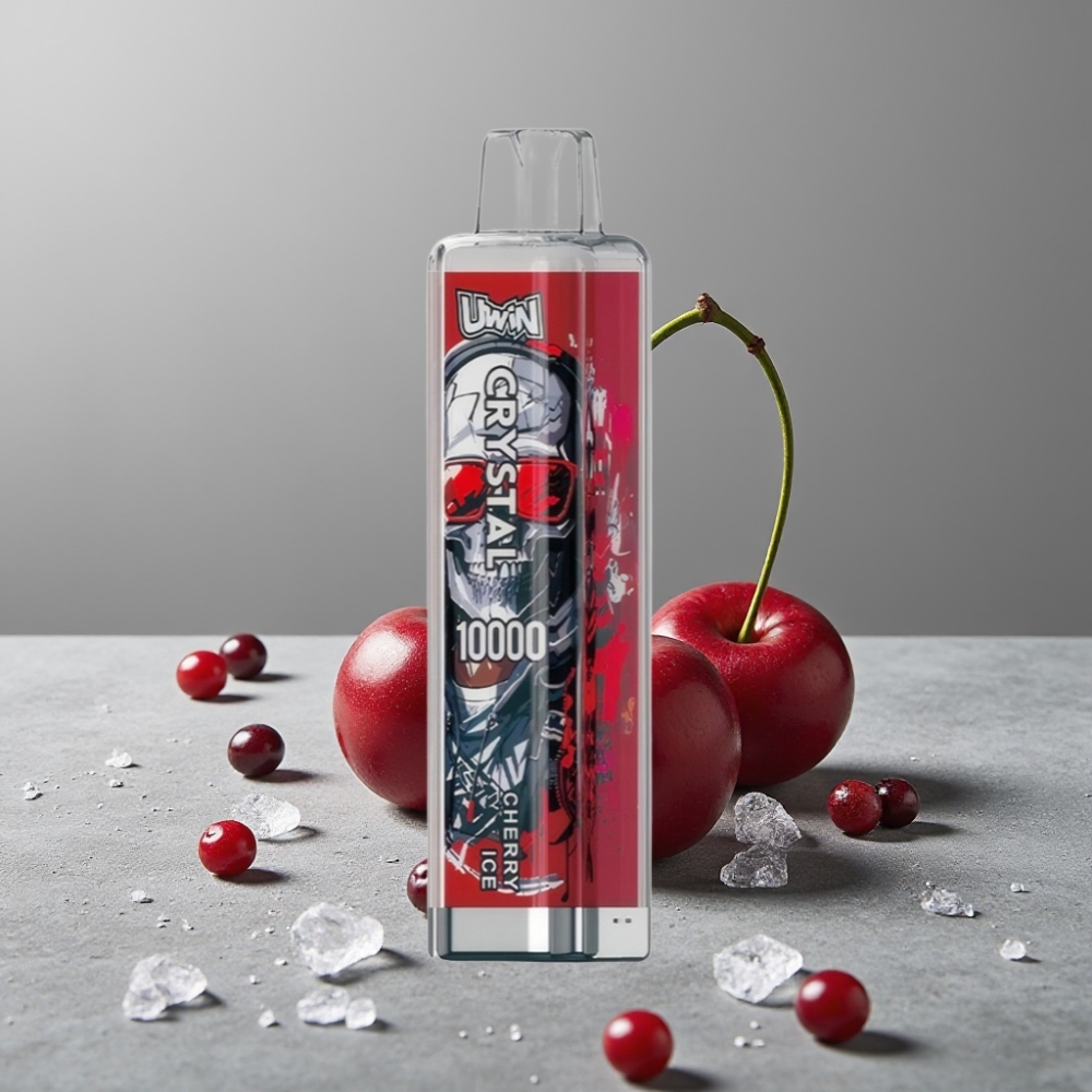 UWIN Crystal 10000 Puffs 18ml Cherry Ice RGB Typ-C
