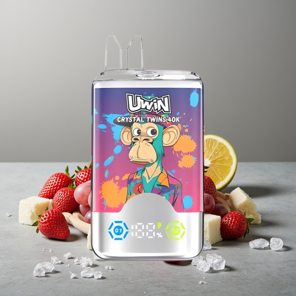 UWIN Crystal Twins 40000 Puffs 32ml Dual-Flavor Type-C 850mAh