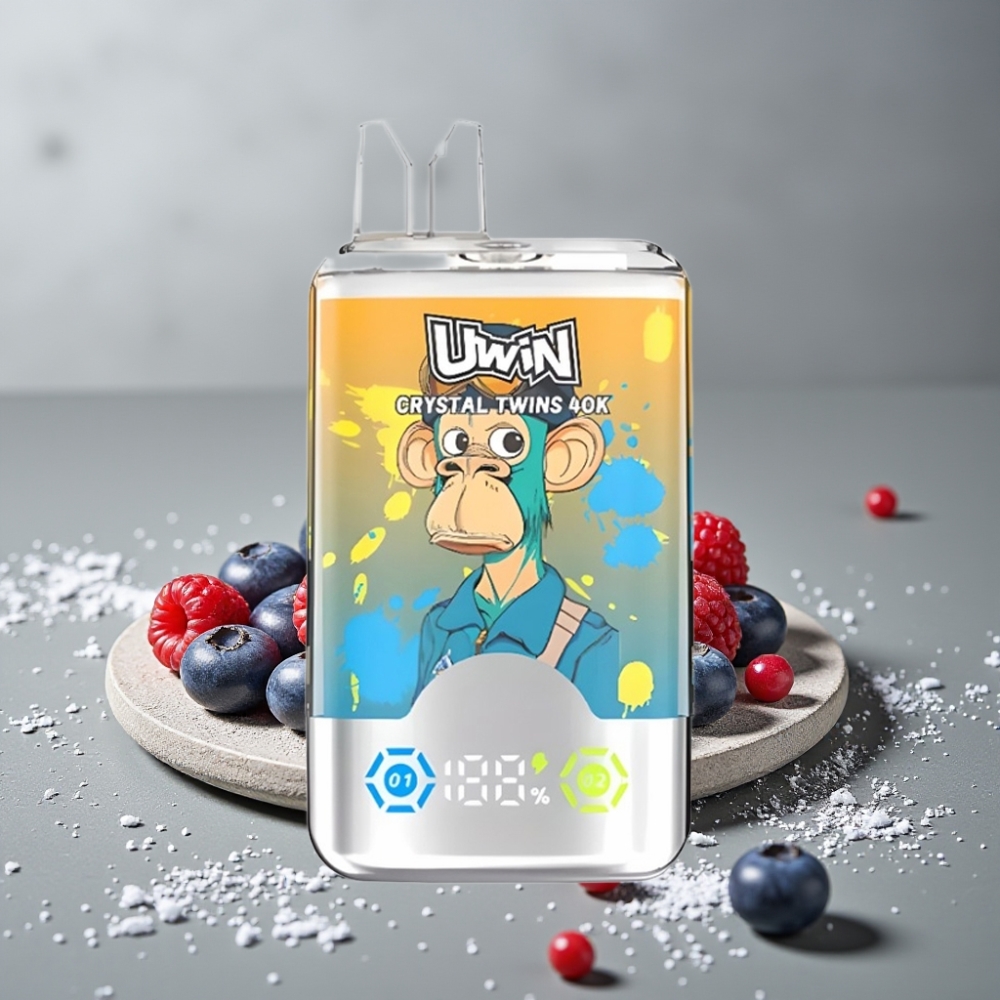 UWIN Crystal Twins 40000 Puffs Dual-Flavor Mesh 32ml Type-C